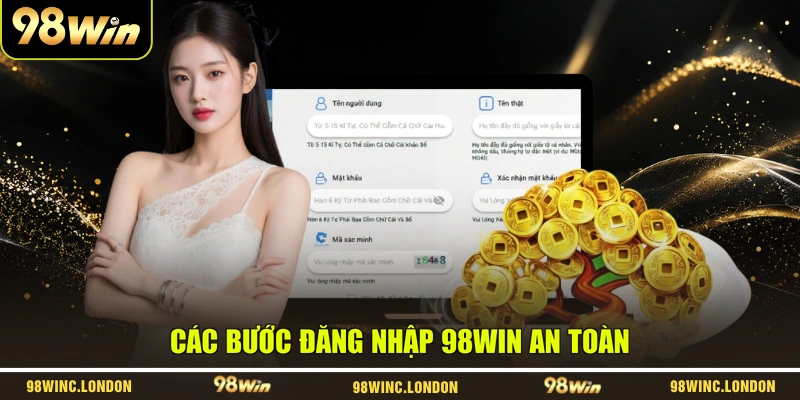 Các bước đăng nhập 98WIN an toàn